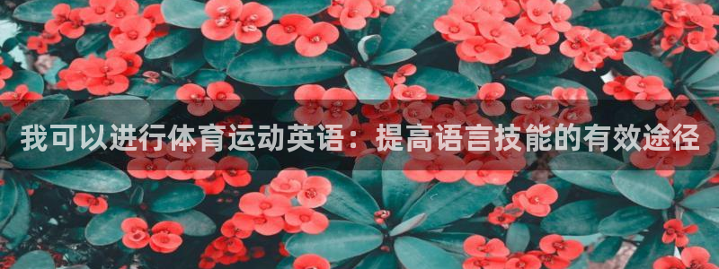 沐鸣2体育：我可以进行体育运动英语：提高语言技能的有效途径